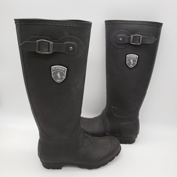 Kamik Women's Jennifer Rain Boot in Black Size 7 - Picture 9 of 11